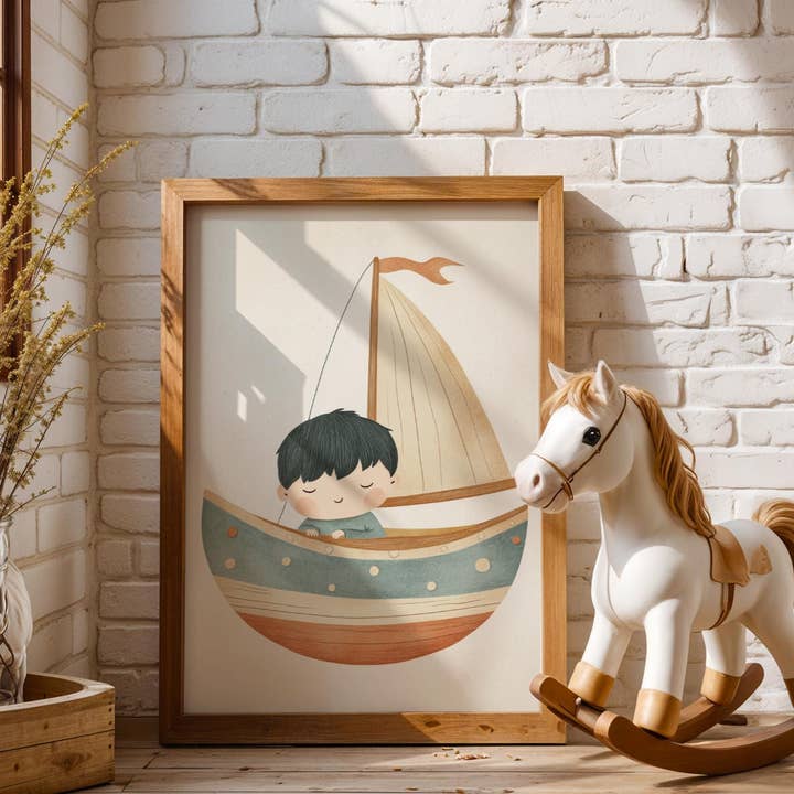 Speelgoed Zeilboot Print | Mat Papier | Milieuvriendelijk voor wholesale door Artsriver