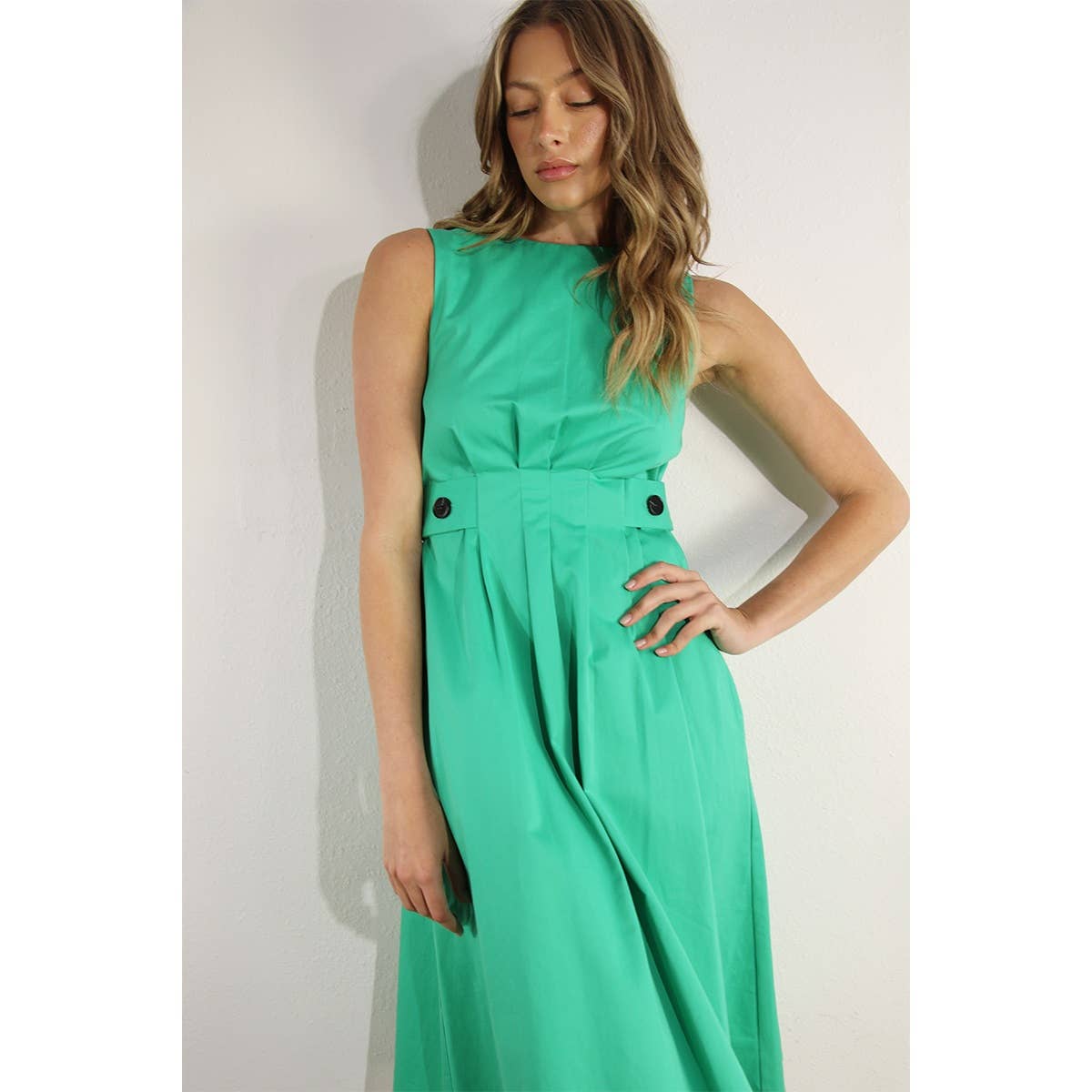 Mulla - Vente Robe – femme - ROBE PLISSÉE EN COTON1