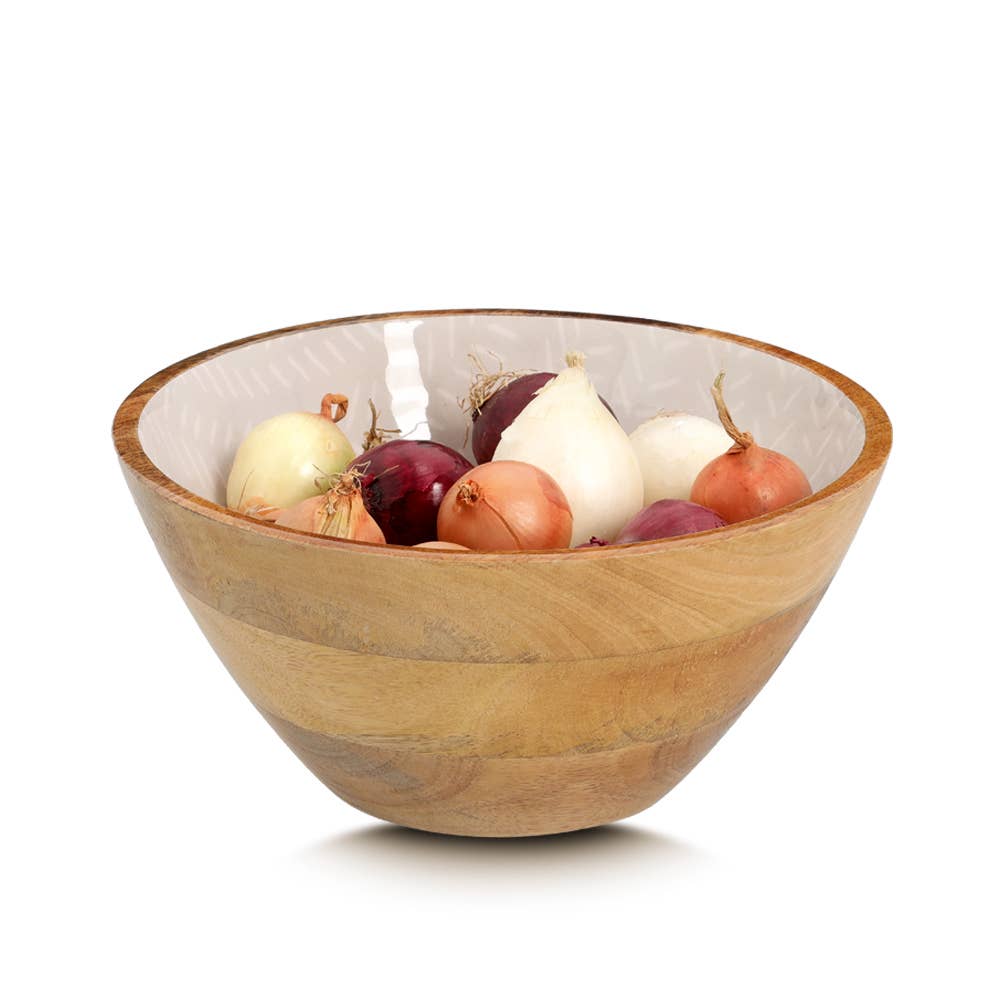 beige Skål i mangoträ i beige för wholesale på Faire3