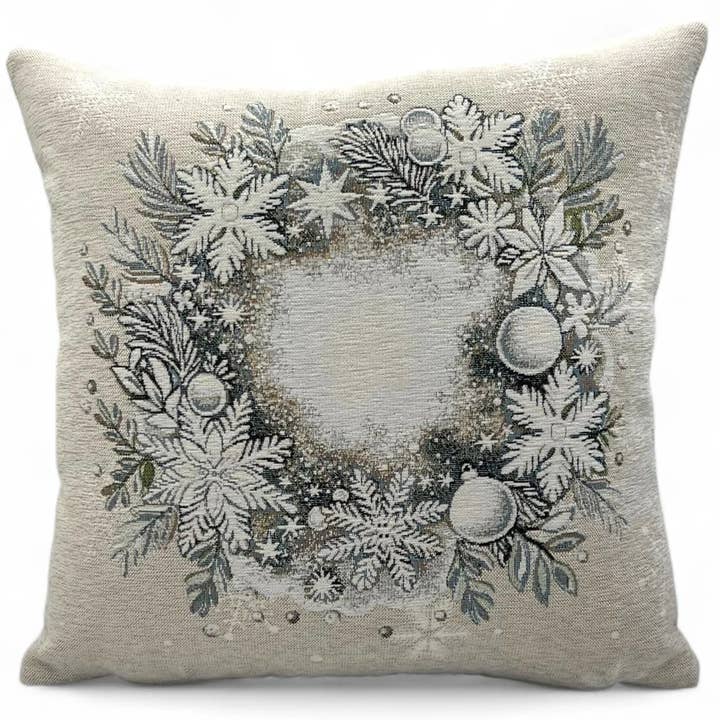 ICE BEAR B Gobelin Jacquard & Chenille Cushion Cover 45x45 cm for wholesale by Hesta