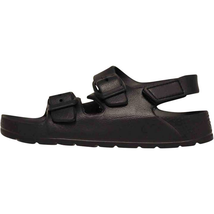Eastern Off Price – wholesale Sandaler - Barn – Norty 2-Strap Slide Sandal för barn - Svart rem 41914