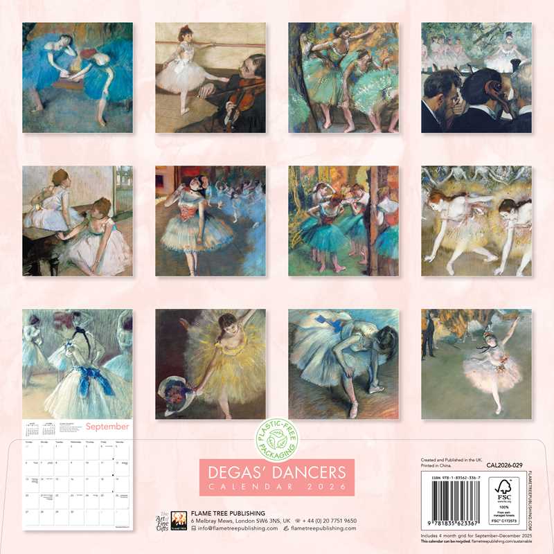 Simon & Schuster - Wholesale Calendar - Degas' Dancers Wall Calendar 2026 (Art Calendar) by1