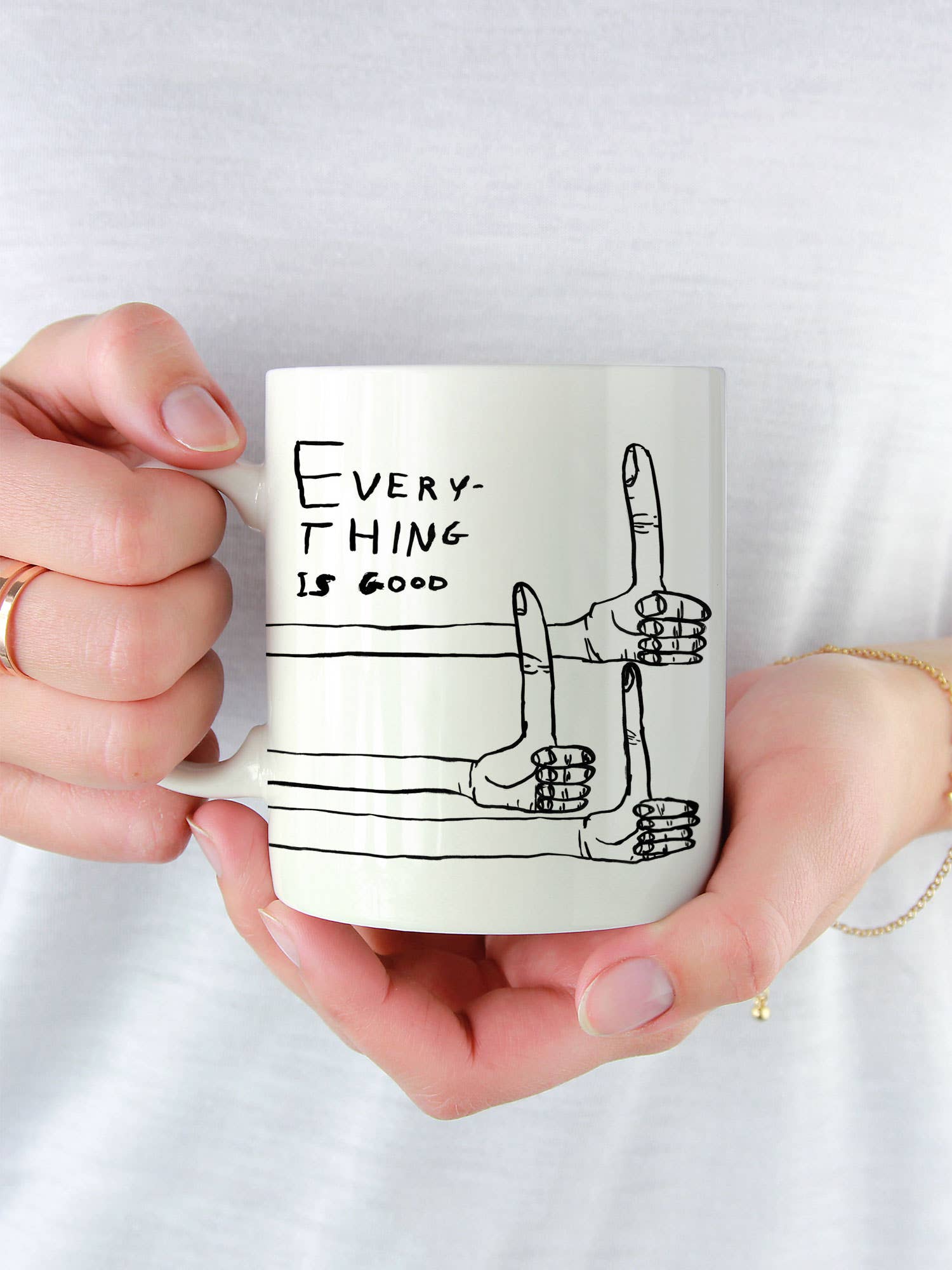David Shrigley x Brainbox Candy - Wholesale Coffee Mug - Funny Gift David Shrigley Mug - Everything Is Good2