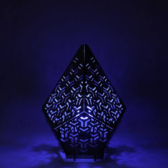 PAPERCRAFT WORLD - Vente Kit de bricolage - Lampe de table 3D en papercraft SINAR Arrow15