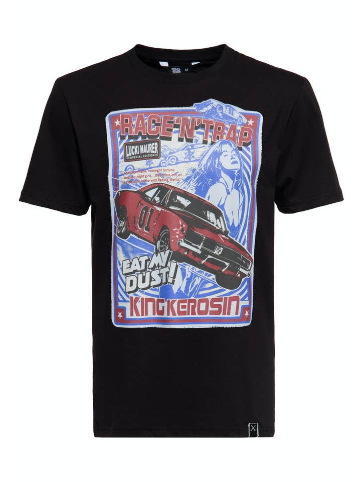 preto Camiseta Lucki Maurer Race N Trap para venda a revendedores na Faire