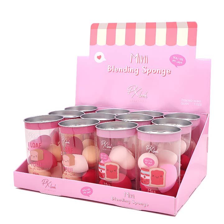 PINEAPPLE Beauty - Wholesale Makeup Sponge/Blender - PxLook N-941 Mini Blending Sponge Pink - 12pc