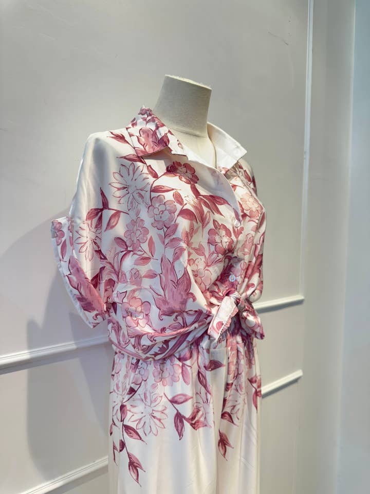 AMARIA - Wholesale Top & Pant Set (NOT Loungewear) - Women's - Women's Floral Print Set – 8873046