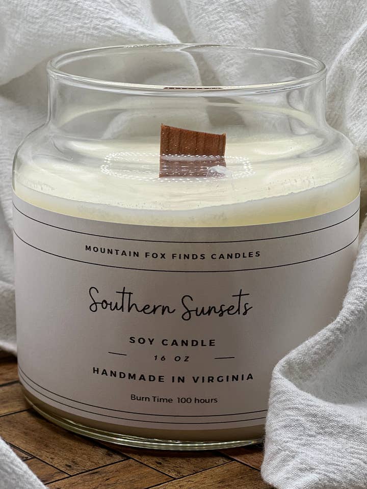 Apothecary Jar Candle - Southern Sunsets for wholesale by Mountain Fox Finds
