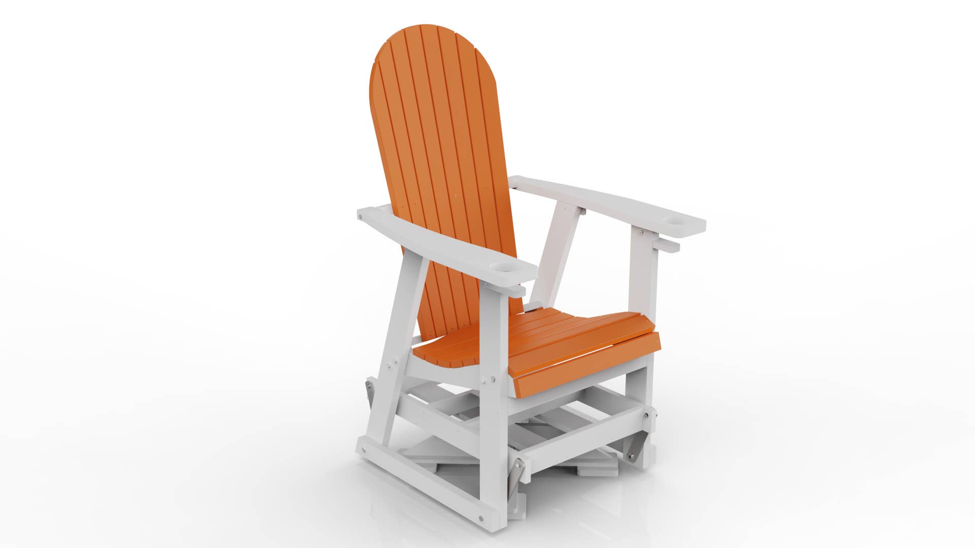 Evergreen Patio - Vente Chaise Adirondack - Planeur pivotant en polyéthylène5