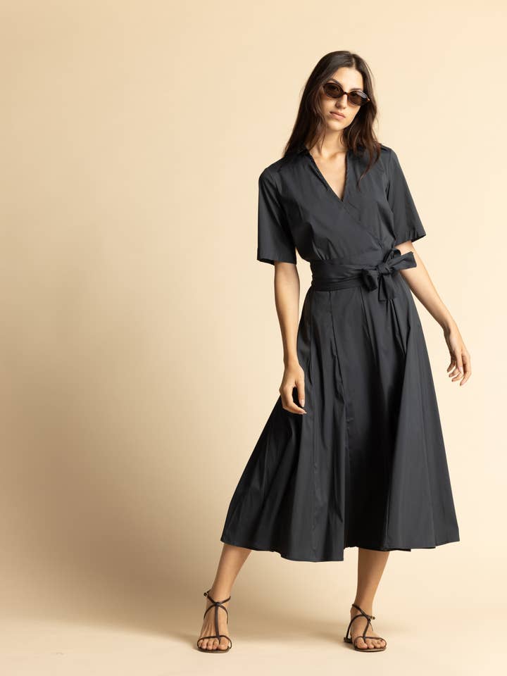 Poplin-kjole "Sterlizia" for engroshandel hos Chiara Boncompagno