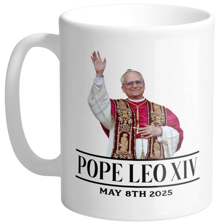 Pope Leo XIV Coffee Mug, New Pope Mug, Catholic Gift Mug for wholesale by CVH DREAMY LTD