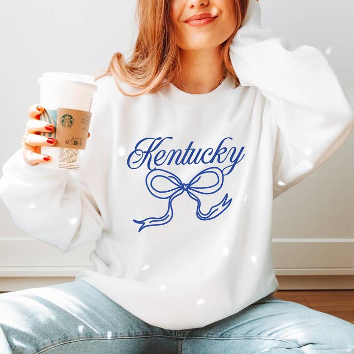 Sweatshirt met strik, sweatshirt uit Kentucky, Coquette, Game Day voor wholesale door Bash