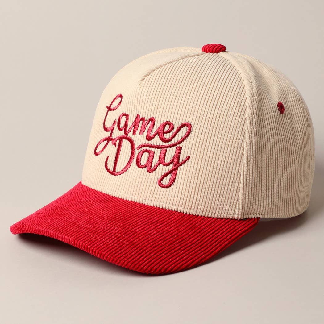 Fashion City - Wholesale Truckerpet - Uniseks - Game Day Corduroy Trucker Baseballpet9