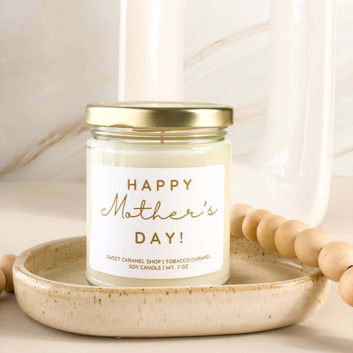 Regalo per la festa della mamma, candela di soia fatta a mano, regalo personalizzato per la vendita all'ingrosso da parte di Sweet Caramel Shop