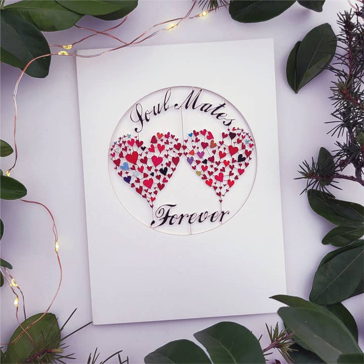 Love Valentine's Day Card - Soul Mates Forever for wholesale by Forever Cards Ltd