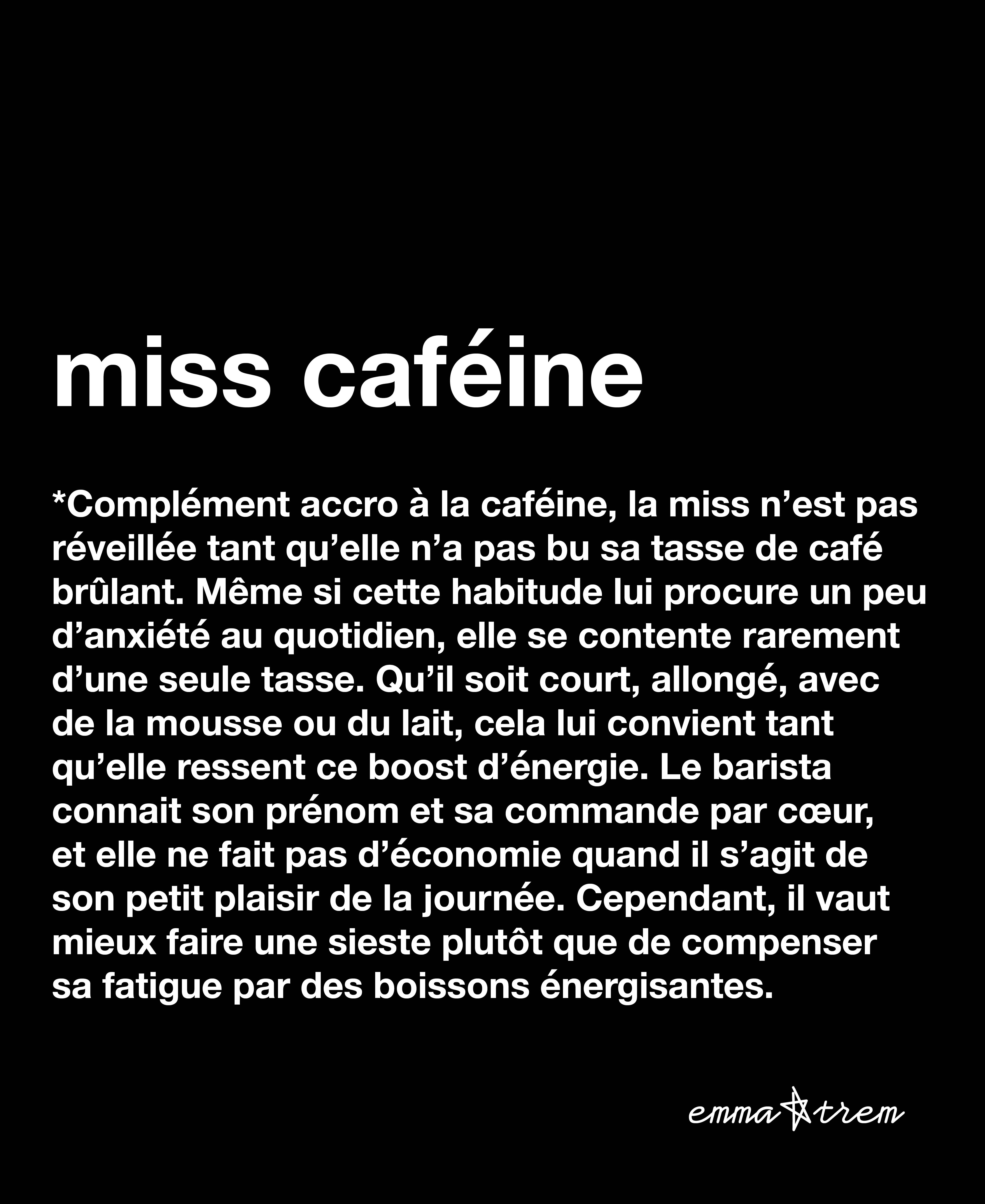 Emma Trem - Wholesale Poster - Poster - Miss Caffeine3