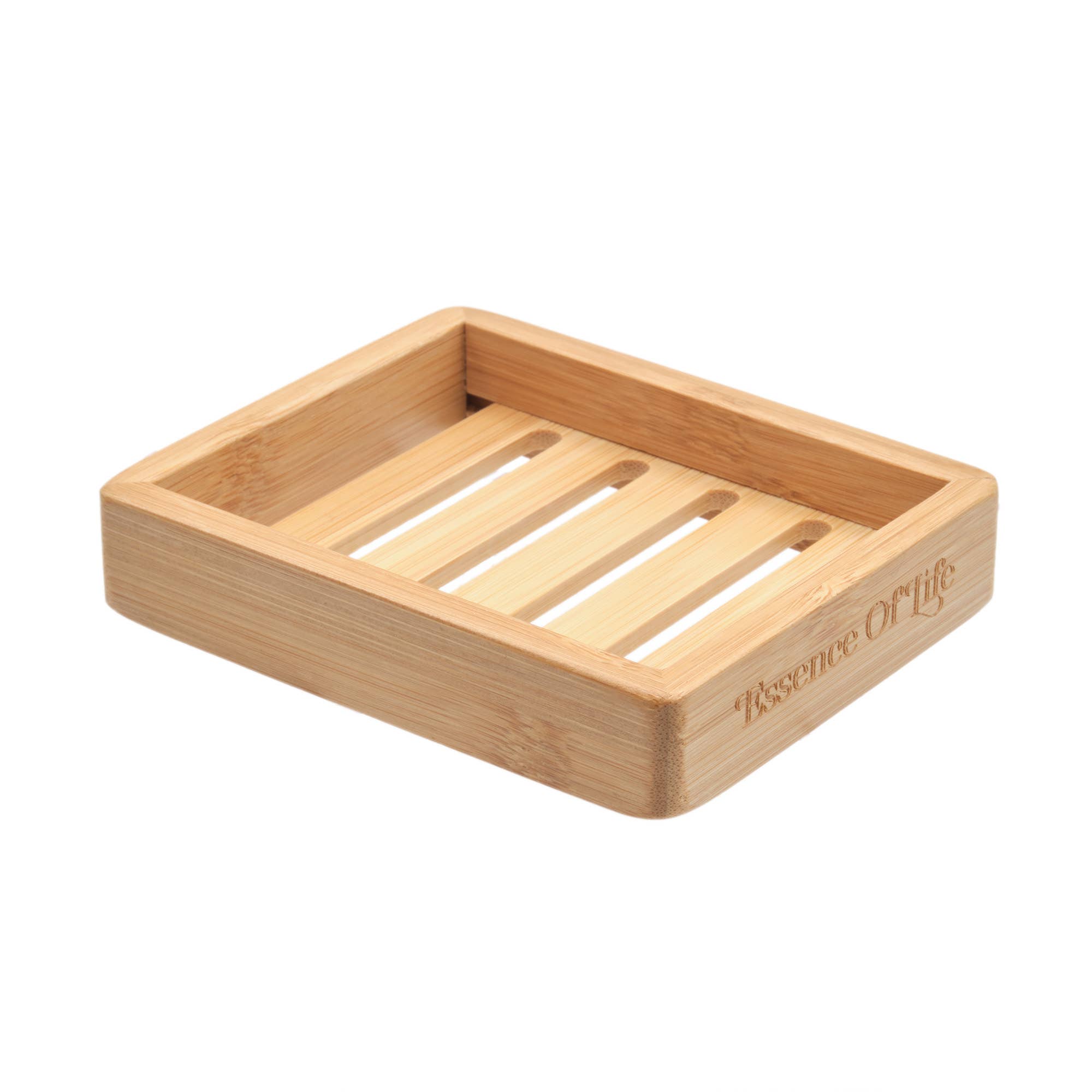 Essence of Life Organics - Venta al por mayor Platitos para jabón de baño - Jabonera de bambú 100% biodegradable0