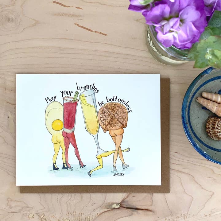 Stem and Soul - Wholesale Everyday Greeting Card - Bottomless Brunch Anytime Greeting Card2