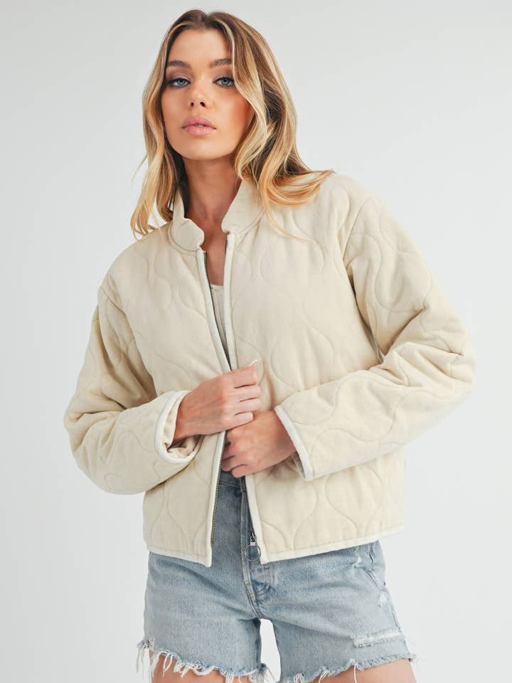 5104EK Kendl Quilted Jacket for wholesale by AEMI + CO