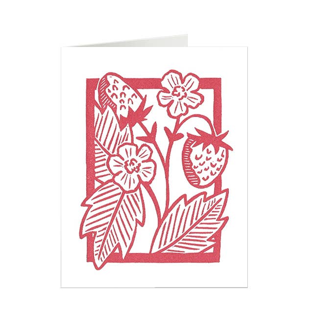 Coxswain Press - Wholesale Everyday Greeting Card - Strawberry Vine Card