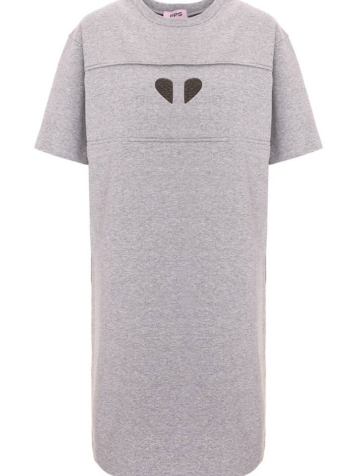 CUT-OUT HEART T-SHIRT DRESS for wholesale by FUTURE PLANET OF STYLE