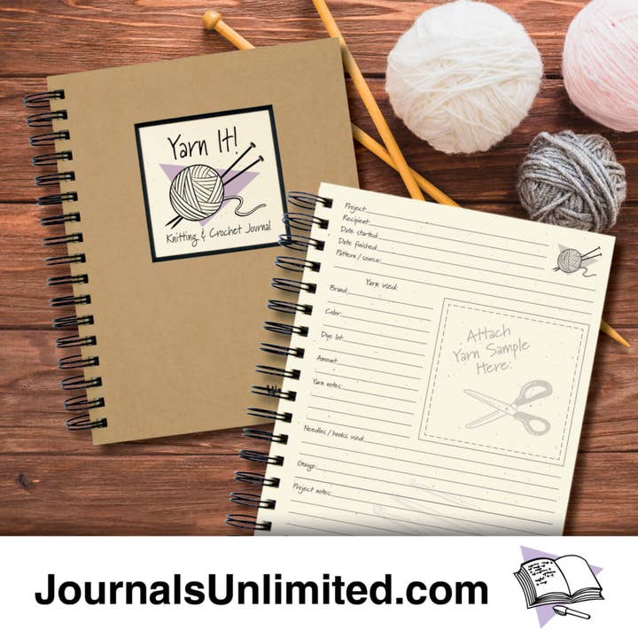 Journals Unlimited - Wholesale Journal/Diary - Yarn It! Knitting & Crochet Journal (Kraft)6
