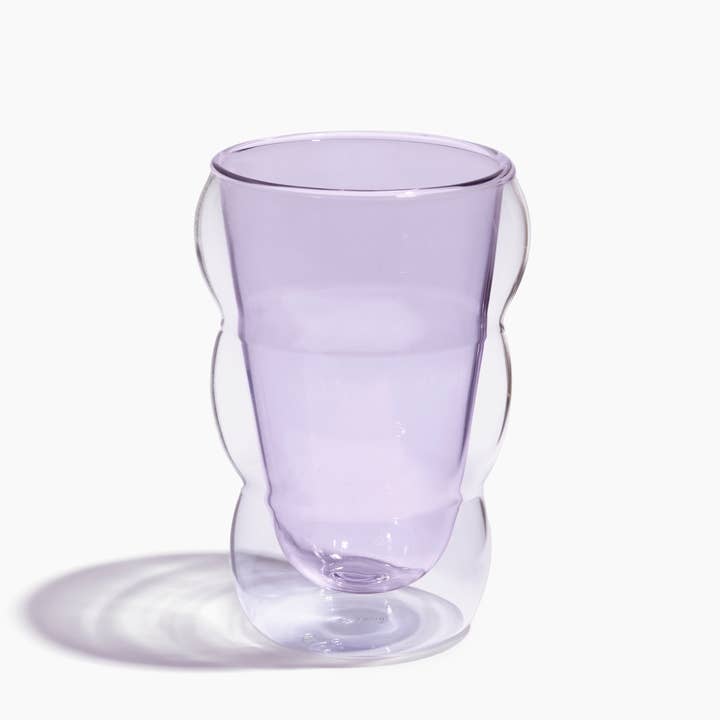 Poketo - Wholesale Drinking Glass/Cup - Double Wall Wavy Cup