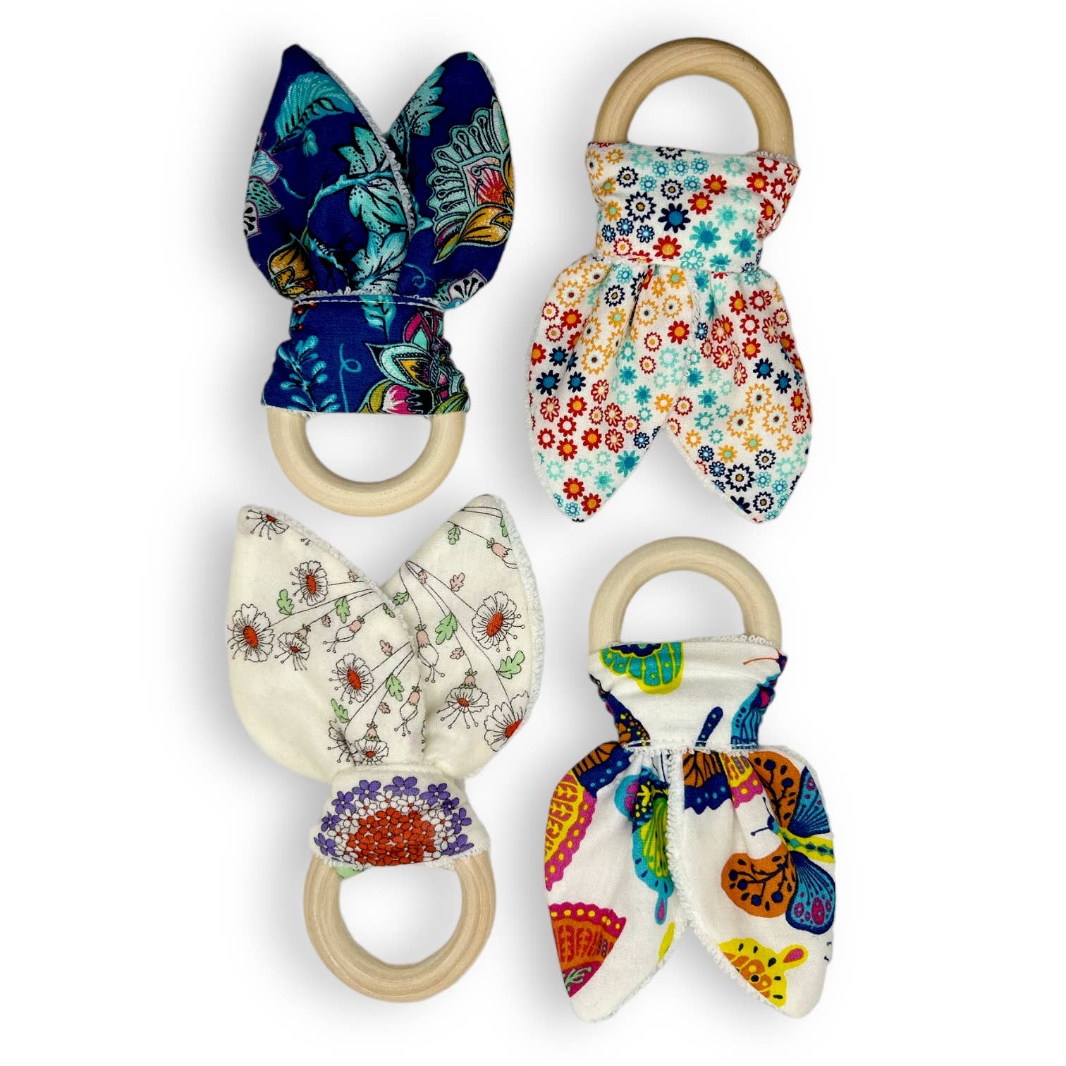 Jolly Bundles - Wholesale Teether (Not Clip-On) - Baby - Baby Teething Ring/Floral Wooden Teether/Baby Girl Gift Idea3