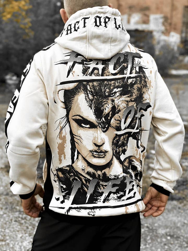 Fact of Life - Wholesale Hoodie - Men's - Fact of Life Hoodie SH-14 “Wolf Blood” sand dollar3