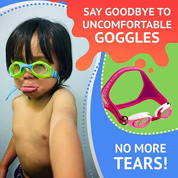FROGGLEZ Swim Goggles - Wholesale Swim Goggles - Kids & Baby - Pink Frogz Swim Goggles for Kids1