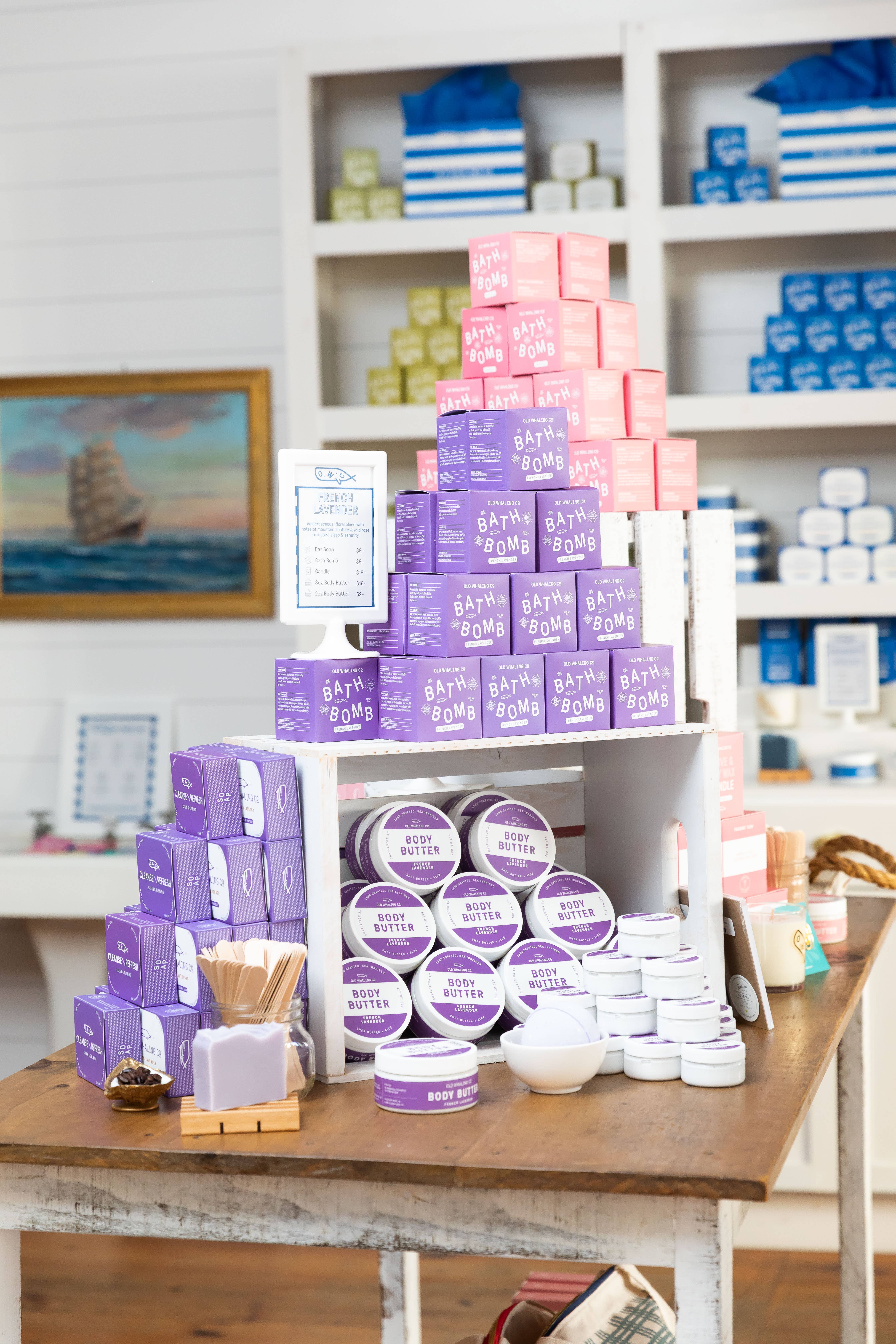 Old Whaling Company - Wholesale Bath Bomb/Fizz - French Lavender Bath Bomb3