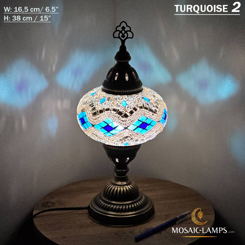 Mosaic Lamps - Vendita all'ingrosso Lampada da scrivania/d'accento - Lampada da tavolo grande a globo con mosaico turco, Marrakec, oltre 10 colori81