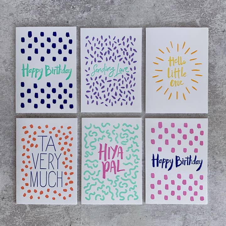 Little Paper Soul - Wholesale Baby Card - Hello Little One, C6 Greeting Card3