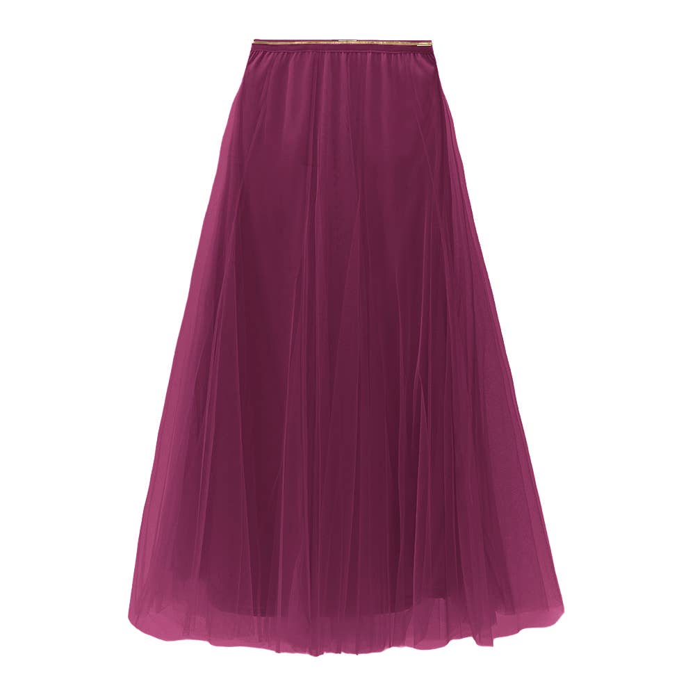 Last True Angel – wholesale Skirt – Women’s – Tulle Layer Skirt in Plum0