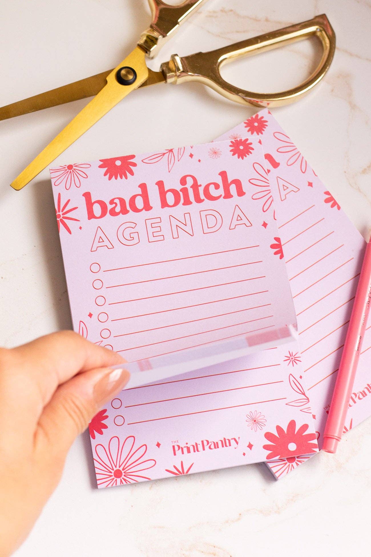 The Print Pantry - Wholesale Notepad - Bad Bitch Agenda Notepad2