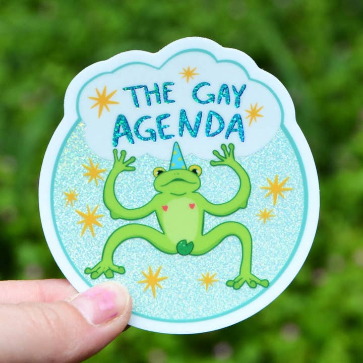 Gay Agenda Sticker for wholesale by Bus 20 Ceramics
