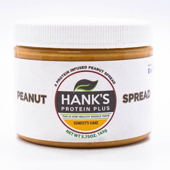Hanks Protein Plus - Wholesale Nut Butter - Confetti Cake Peanut Spread0