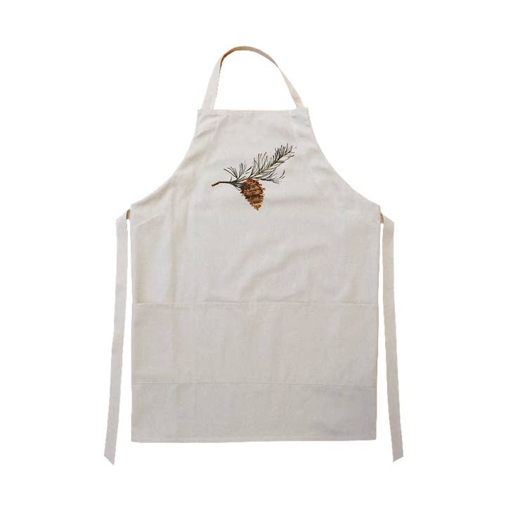 pinecone apron for wholesale by Tina Labadini Designs