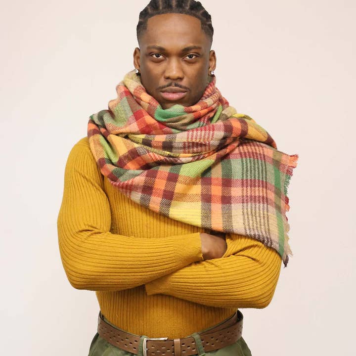 LARGO wool and acrylic scarf for wholesale by MONSIEUR CHARLI