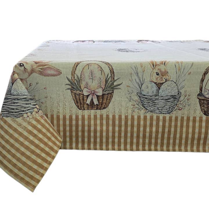 Toalha de Páscoa Cesta de Páscoa em Gobelin por atacado de Lunaria Lab