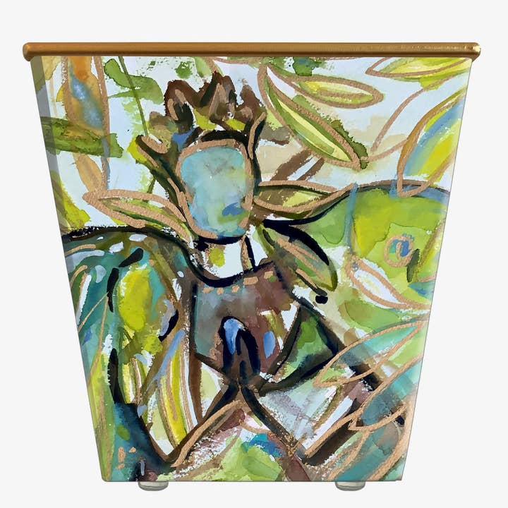 Robin Raymond Angel of the Garden Cachepot Candle for wholesale by Hedge Farm Candles and Containers