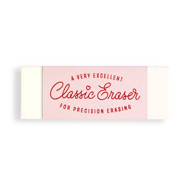 Classic Foil Printed Eraser for wholesale by Odd Goose Stationery