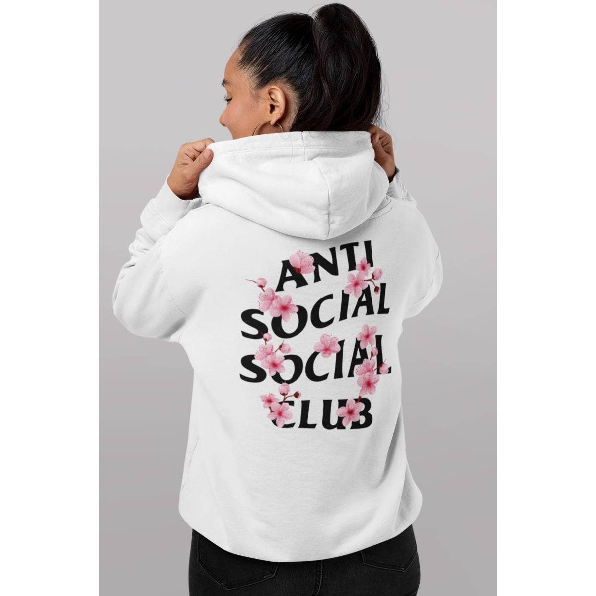 Nobrand – wholesale Hoodie – Women's – ANTI SOCIAL WOMEN GRAPHIC ZIPPER HOODIE5