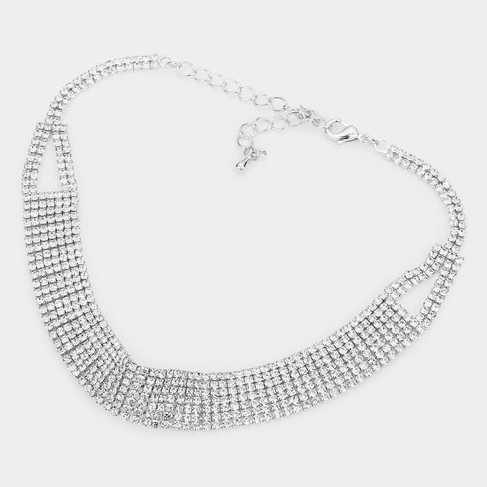 Sensibling Corp. – wholesale Choker/Krage – Strass Crystal Choker halsband4