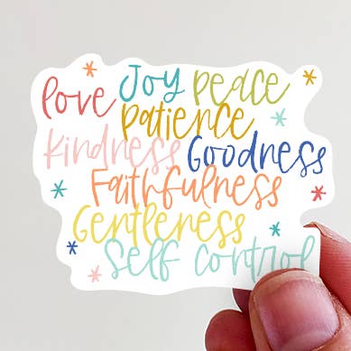 Autocollant en vinyle Fruits de l'Esprit pour la vente par Kingfolk Co