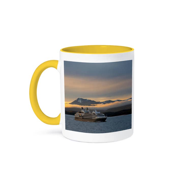 3dRose - Wholesale Coffee Mug - 3dRose, Argentina. Tierra del Fuego. Cruise ship going through the channel., Mug