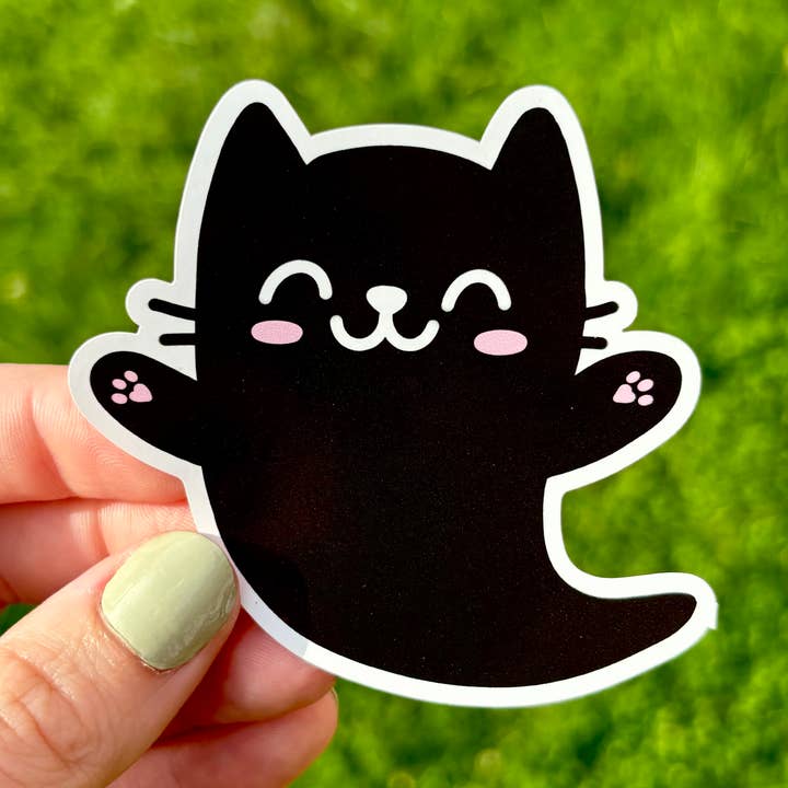 Adesivo Fantasma di Gatto | Adesivo per Auto per la vendita all'ingrosso da parte di MVM Graphics