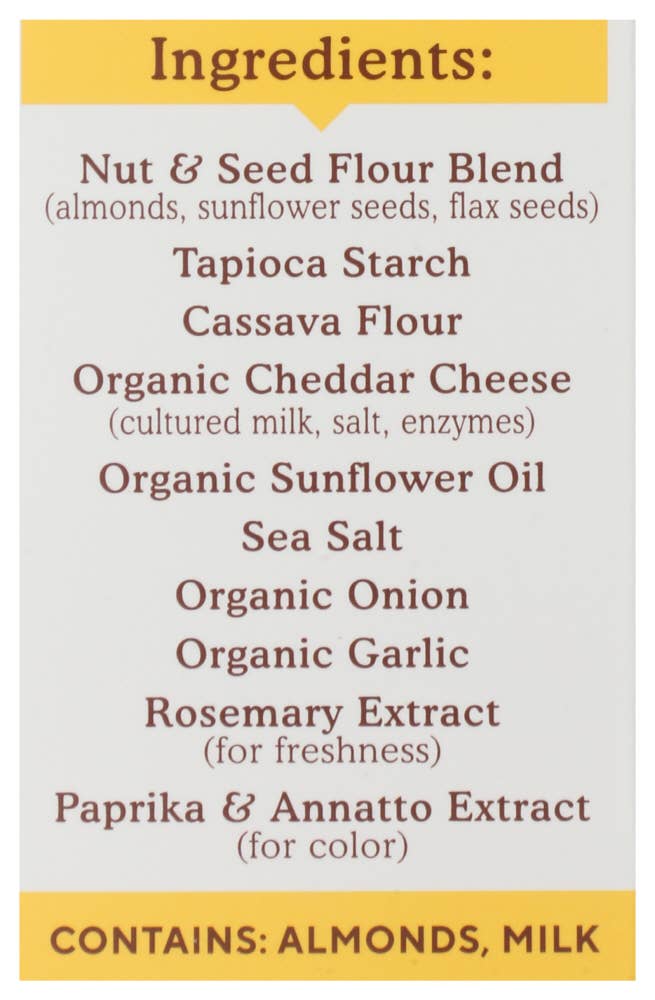 KeHE Distributors, LLC - Wholesale Crackers - Simple Mills Crackers Almond Flour Sharp Cheddar 4.25 oz4