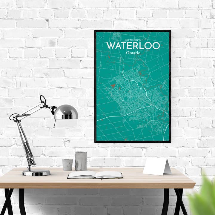 OurPoster.com - Wholesale Poster - Waterloo City Map Poster79