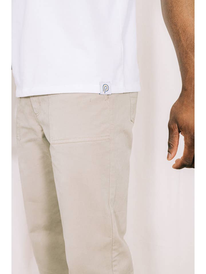 paname collections - Vendita all'ingrosso Maglietta - Uomo - T-shirt boxy 240g - cotone biologico - bianca